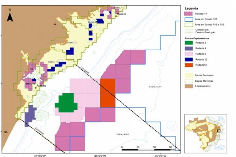 Petrobras ofertará 42 blocos na bacia de Sergipe