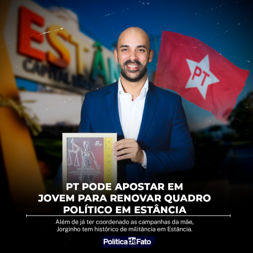 PT pode apostar em jovem para renovar quadro político em Estância