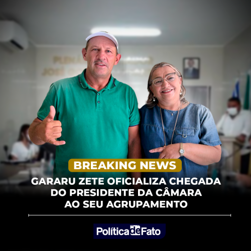 Gararu: Zete oficializa chegada do presidente da Câmara ao seu agrupamento