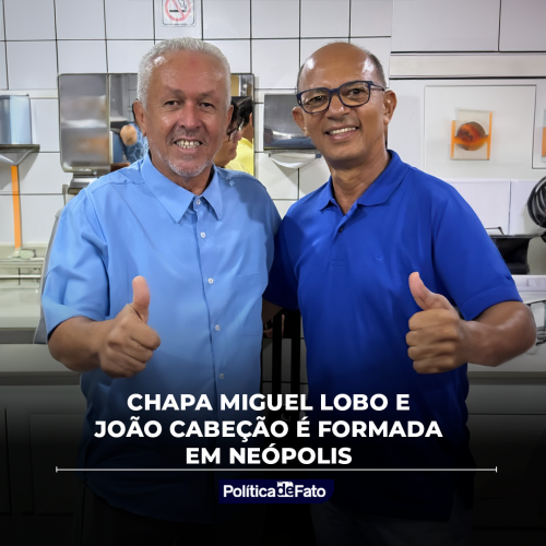 Chapa Miguel Lobo e João Cabeção é formada em Neópolis