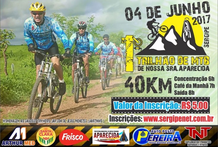 Trilhão de MTB acontece neste final de semana em Aparecida (SE)