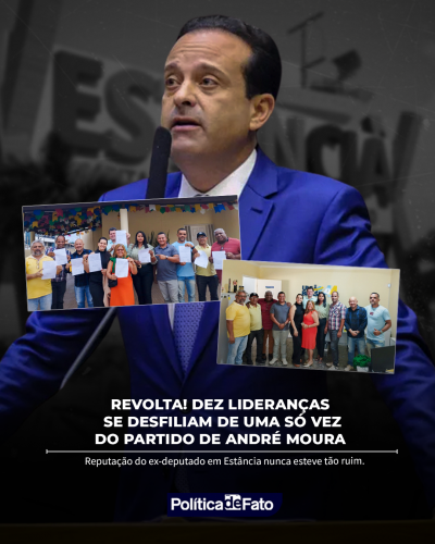 Revolta! Dez lideranças se desfiliam de uma só vez do partido de André Moura