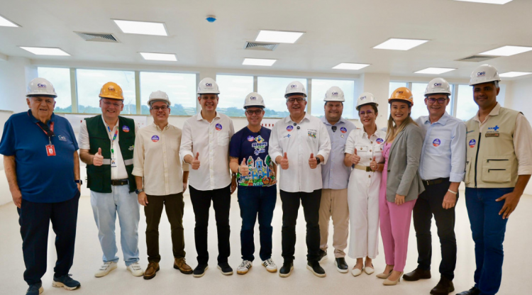 Governador de Sergipe e ministros da Saúde e da Secretaria-Geral vistoriam obras do Hospital do Câncer em Aracaju