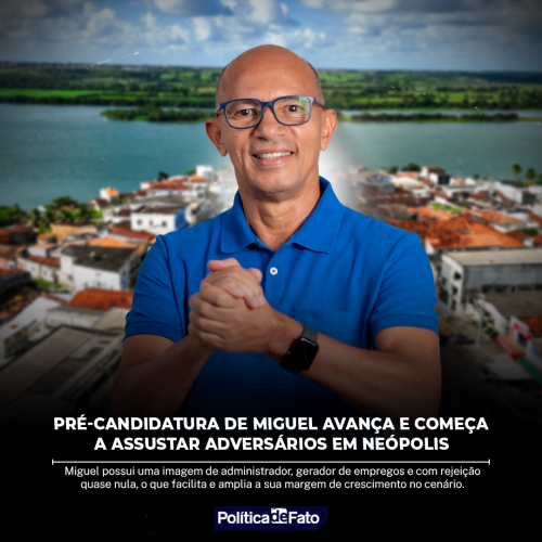 Pré-candidatura de Miguel avança e começa a assustar adversários em Neópolis