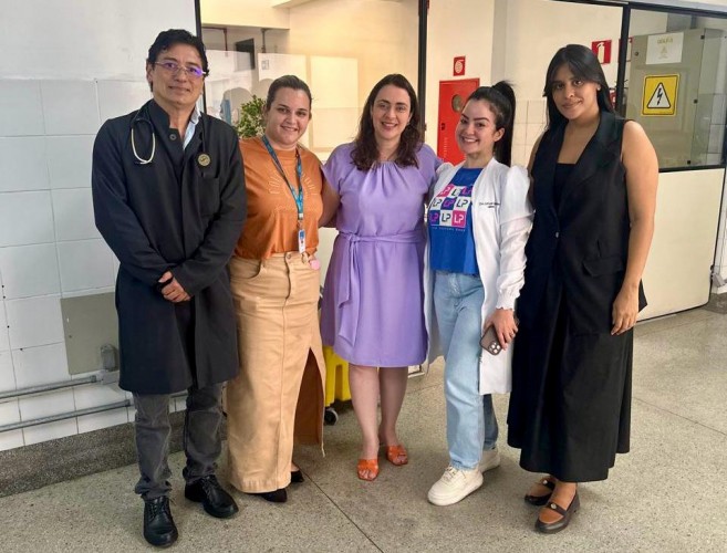 Secretária Débora Leite visita Hospital Nestor Piva e confirma normalidade no atendimento de Ortopedia