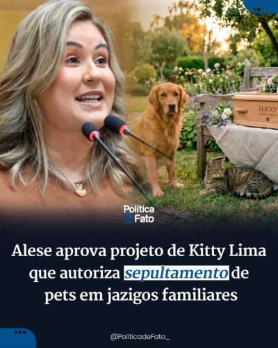 Alese aprova projeto de Kitty Lima que autoriza sepultamento de pets em jazigos familiares