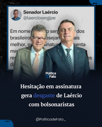 Hesitação em assinatura gera desgaste de Laércio com bolsonaristas