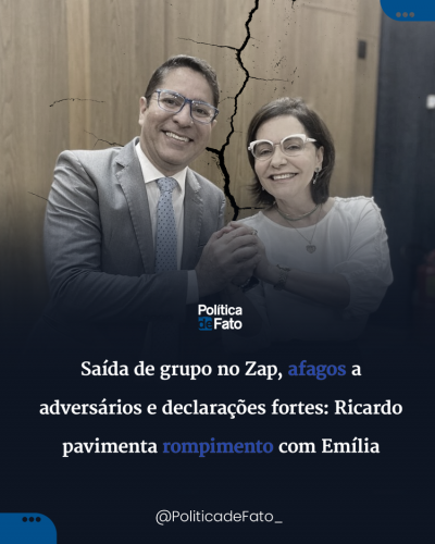 Saída de grupo no Zap, afagos a adversários e declarações fortes: Ricardo pavimenta rompimento com Emília