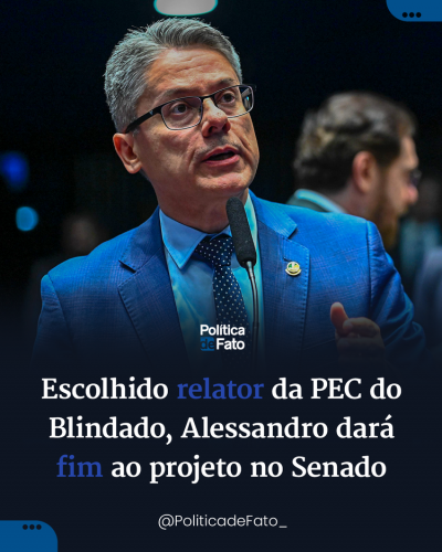 Escolhido relator da PEC da Blindagem, Alessandro dará fim ao projeto no Senado