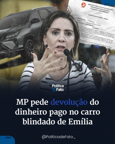 MPE pede devolução do dinheiro pago no carro blindado de Emília