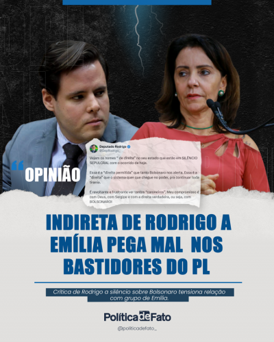 Indireta de Rodrigo a Emília pega mal nos bastidores do PL