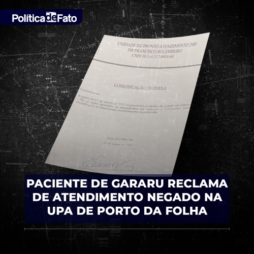 Paciente de Gararu reclama de atendimento negado na UPA de Porto da Folha