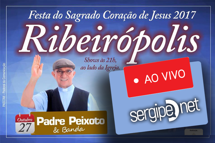 Sergipenet transmite AO VIVO show de Pe. Peixoto nesta sexta, em Ribeirópolis