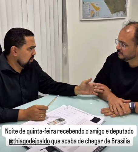 Articulador de Emília se reúne com Thiago de Joaldo e lança a proposta de candidatura a governador