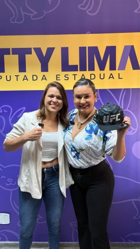 Deputada Kitty Lima e lutadora Eduarda Ronda discutem apoio ao esporte sergipano