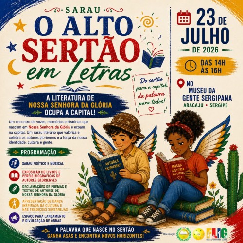 Academia Gloriense de Letras promoverá o Sarau Alto Sertão em Letras no Museu da Gente Sergipana